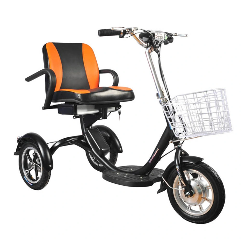 Used Ultra Folding 2 Seat 3 Wheel Electric Tricycle for Adults 750W