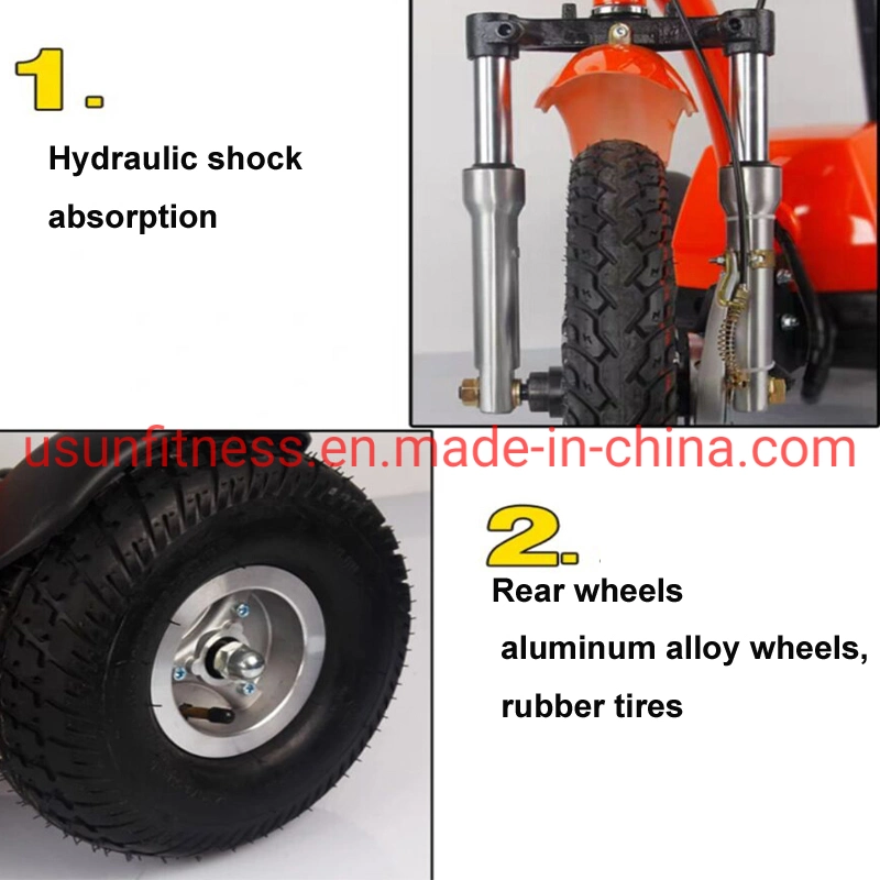 Promotion High Speed Folding Electirc Scooter Front Hub Motor Disk Brake Fat Tire Electric Trike for Leisure and Rental